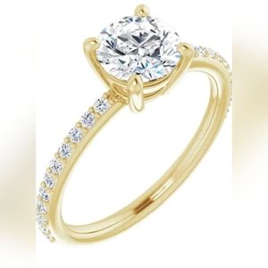 1 CT Round Cut Engagement Ring Set for Women Bridal